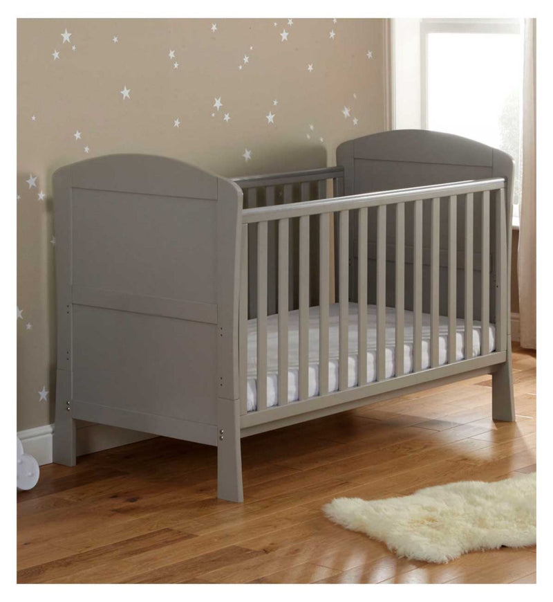 Babymore Aston dropside cot bed grey - British product