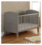 Babymore Aston dropside cot bed grey - British product