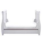 Babymore Stella Sleigh Cot Bed with Drawer Grey - British product