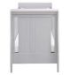 Babymore Stella Sleigh Cot Bed with Drawer Grey - British product
