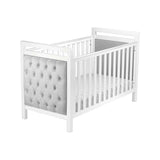 Babymore Velvet Deluxe Cot Bed White - British product