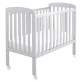 Babymore Space Saver Cot with Wheels Grey Baby Nursery Cot