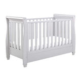 Babymore Eva Sleigh Cot Bed Dropside Grey - British product