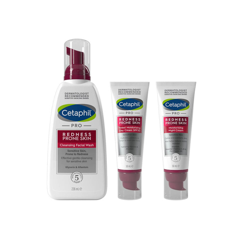 Cetaphil Redness Control Bundle 3-step skincare kit - British product