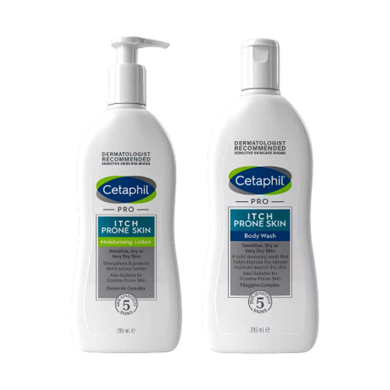 Cetaphil Itch Control Bundle Body Wash and Lotion - British product