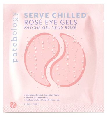 Patchology Serve Chilled Rosé Eye Gel Single, imported from the UK