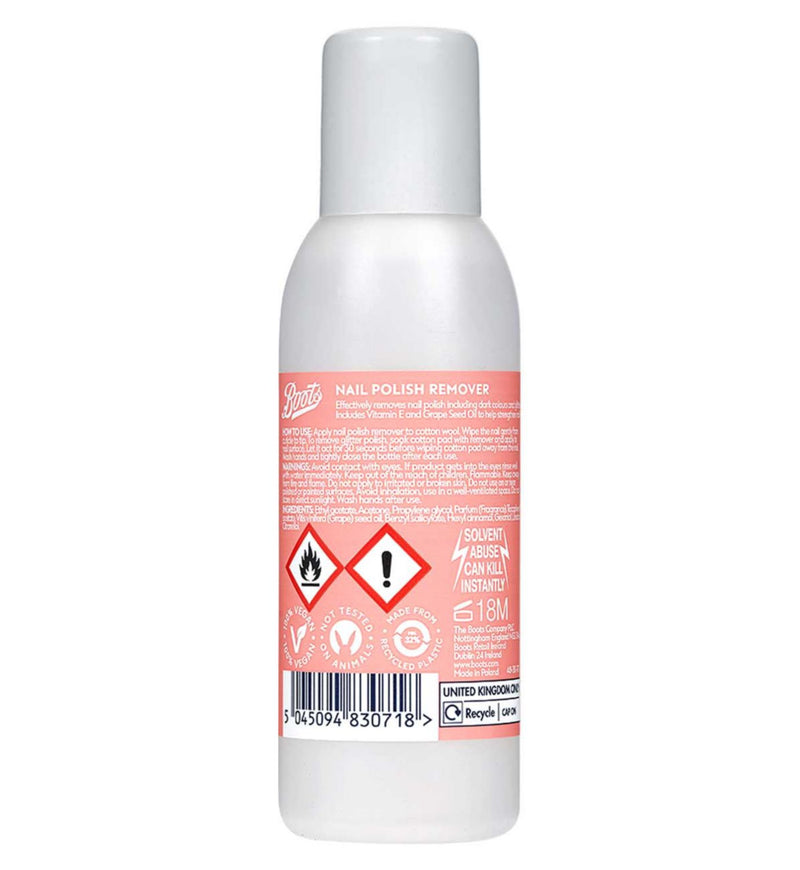 Boots Nail Polish Remover 100ml - British product