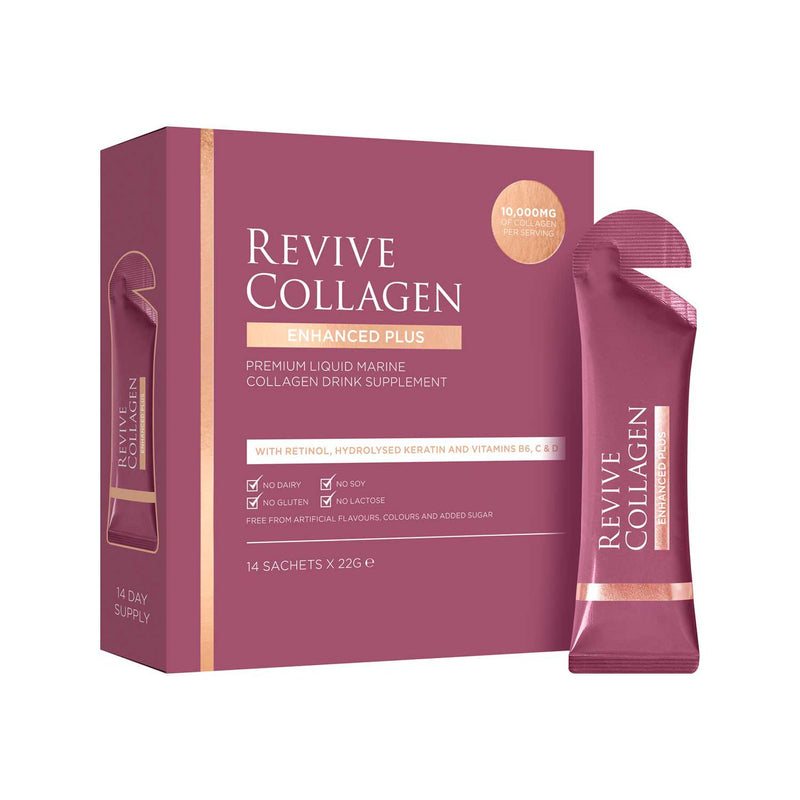 Revive Collagen Enhanced Plus drink sachets 14 x 22g - British product