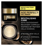 L'Oreal Paris Cell Renew day cream SPF 30 50ml, imported from the UK