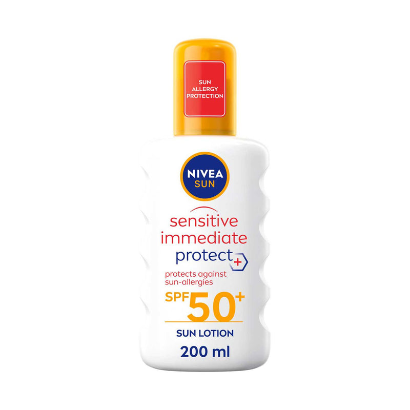 NIVEA sensitive sun spray SPF50+ 200ml - British product