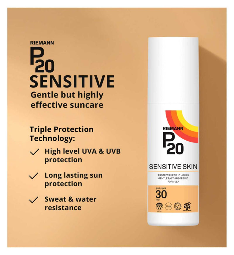 Riemann P20 sun cream SPF30 sensitive 100ml, imported from the UK