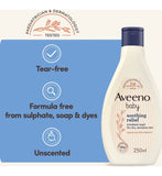 Aveeno Baby Soothing Relief Emollient Wash 250ml - British product