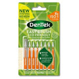 DenTek ECO Easy Brush Interdental Brush Mint Fluoride ISO1 0.45mm 8 Pack