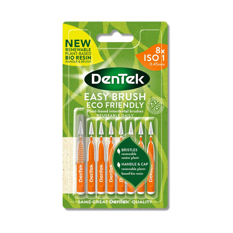 DenTek ECO Easy Brush Interdental Brush Mint 8 Pack - British product