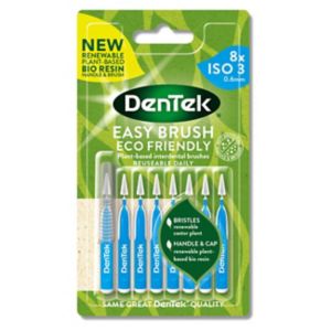 Boots DenTek ECO Easy Brush Mellomromsbørste ISO3 Mynte 8 stykker - Kjøp online hos McGrocer
