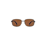 Boots Herren-Sonnenbrille mit polarisierendem Design, brauner Rahmen