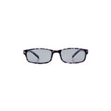 Gafas de sol con montura rectangular, color gris plomo, lentes fotocromáticas color humo.