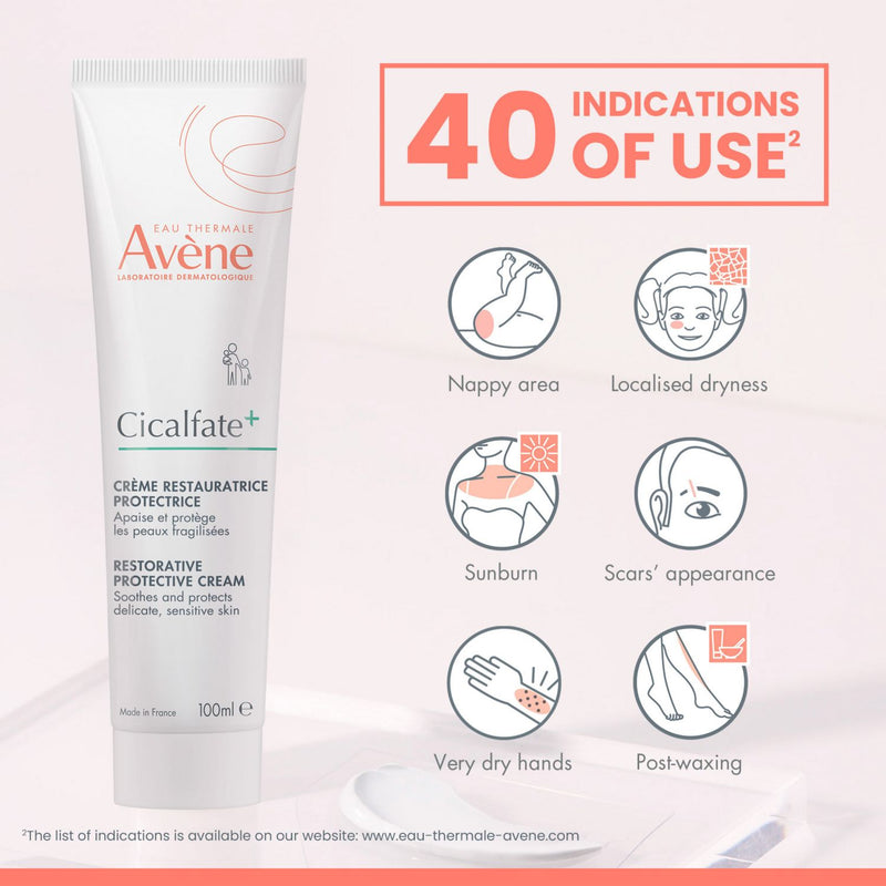 Avène Restorative Protective Cream For Sensitive Skin 100ml - British product