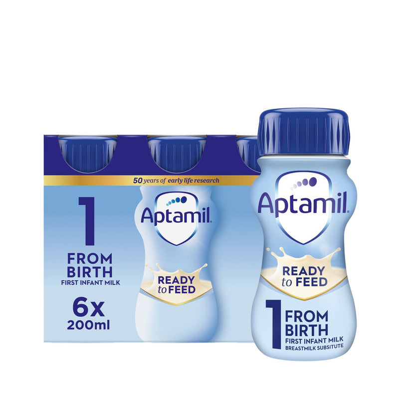 Aptamil First Infant Liquid Formula 6x200ml - British product