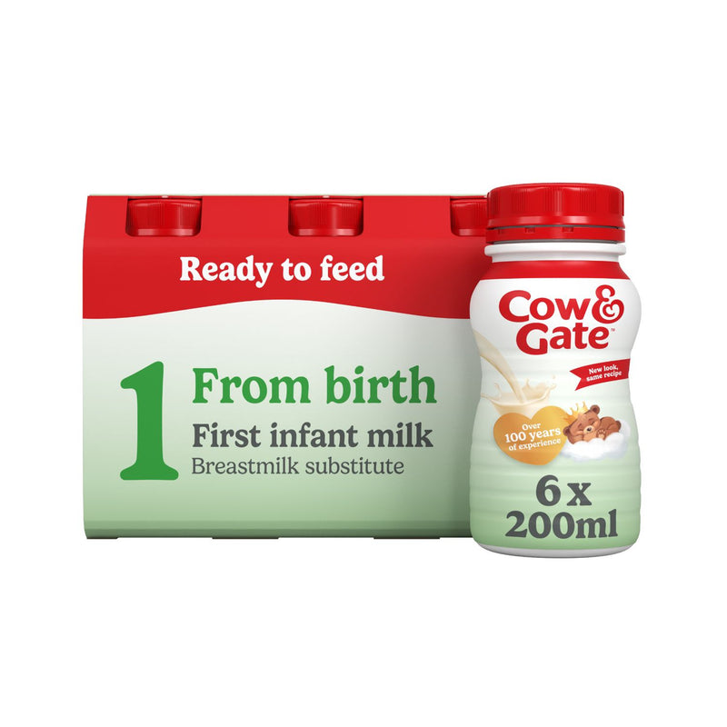 Cow & Gate First Milk 6 x 200ml - British product