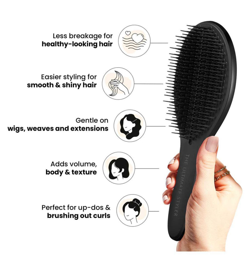 Tangle Teezer Ultimate Styler hairbrush jet black (British brand)
