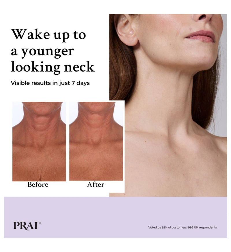 PRAI Beauty Ageless Throat & Decolletage Night Crème 50ml, imported from the UK
