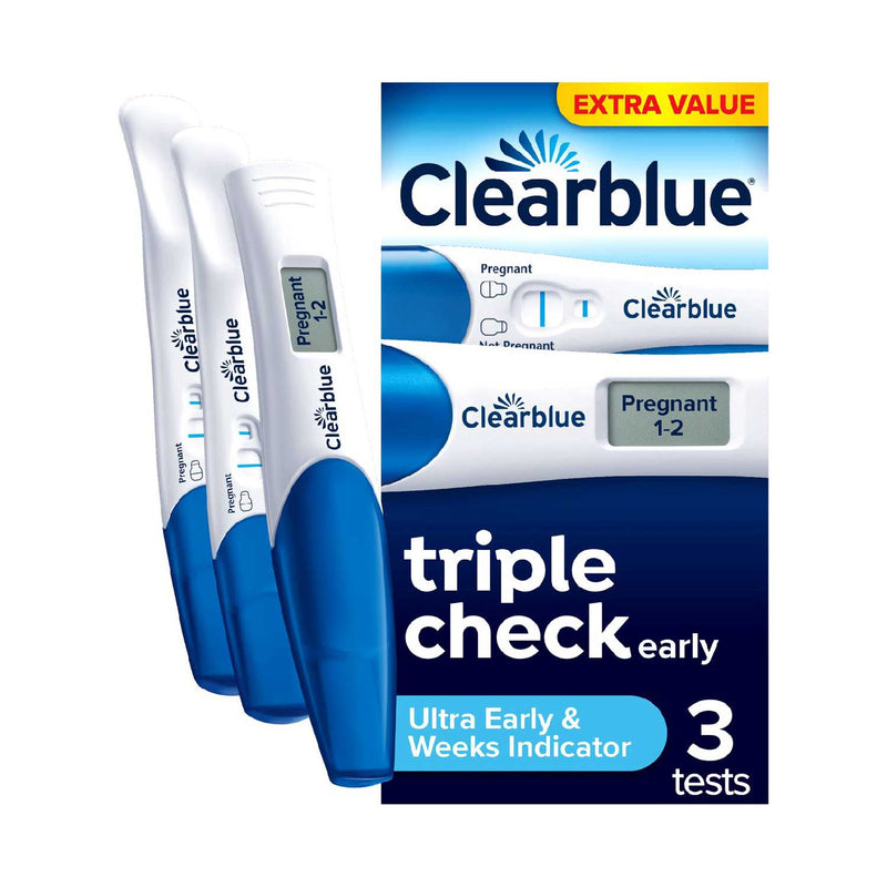 Clearblue digitaler Schwangerschaftstest Kombipackung 3 Tests - britisches Produkt
