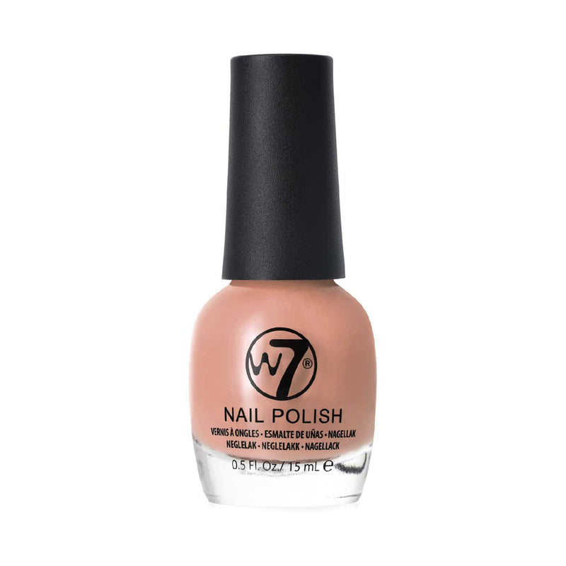W7 Nail Polish Nude 15ml chip-resistant gloss (British brand)
