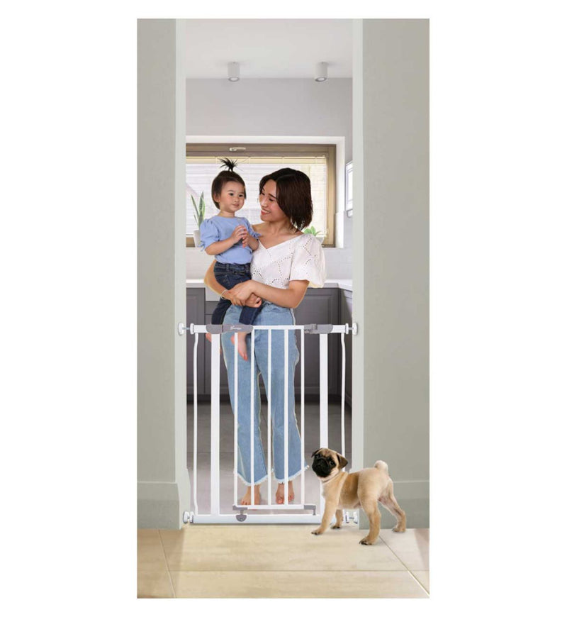 DreamBaby Ava Slimline Gate White 61-68cm - British product