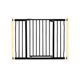 Barrière de sécurité extra large DreamBaby Liberty pour couloir, noire, à fixation par pression, 99-105.5 cm
