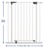 DreamBaby Liberty Xtra Tall safety gate white pressure mounted - British product