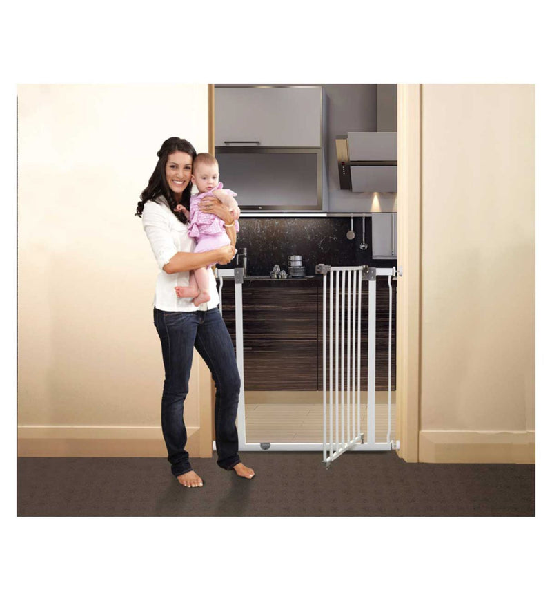 DreamBaby Liberty Xtra Tall safety gate white pressure mounted - British product