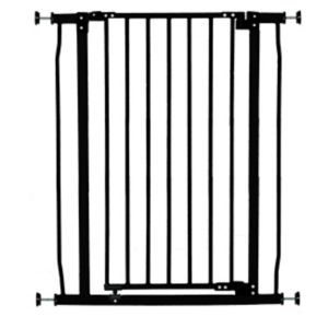 DreamBaby Liberty Xtra Tall Sicherheitstor Schwarz Druckmontage Passend für Lücken 75-81cm