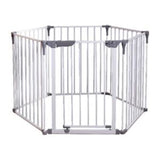 Parc pour bébé DreamBaby Convert 3-en-1 en métal avec barrière blanche