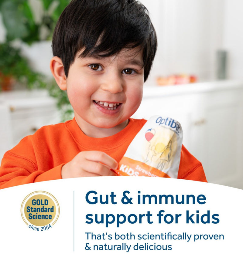Optibac Kids Gummies Strawberry 30 Gummies, imported from the UK