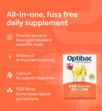 Optibac Kids Gummies Strawberry 30 Gummies, imported from the UK