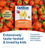 Optibac Kids Gummies Strawberry 30 Gummies, imported from the UK