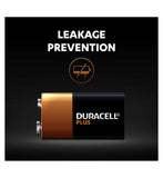 Duracell Plus 9V alkaline battery 2pk - British product