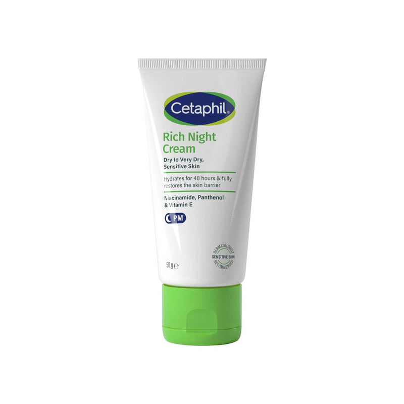 Cetaphil Rich Night Cream Face Moisturiser 50g - British product