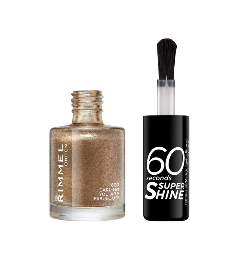 Rimmel 60 Seconds nail polish shade Darling You Are Fabulous - British product