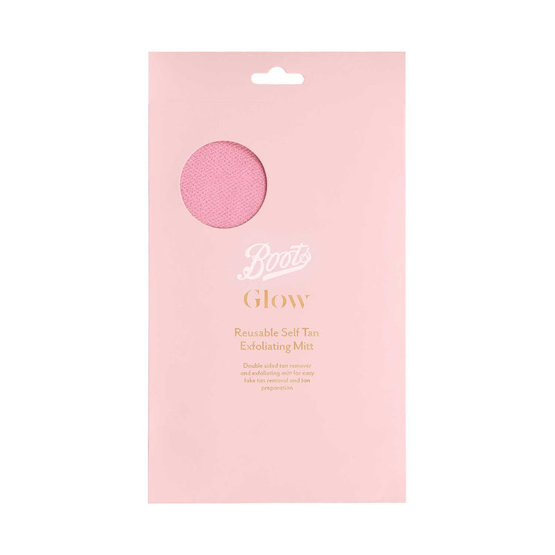 Boots Glow reusable self tan exfoliating mitt - British product