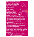 Chloraseptic Children's sore throat spray 15ml - British product