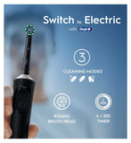 Oral-B Vitality Pro black electric toothbrush (British brand)