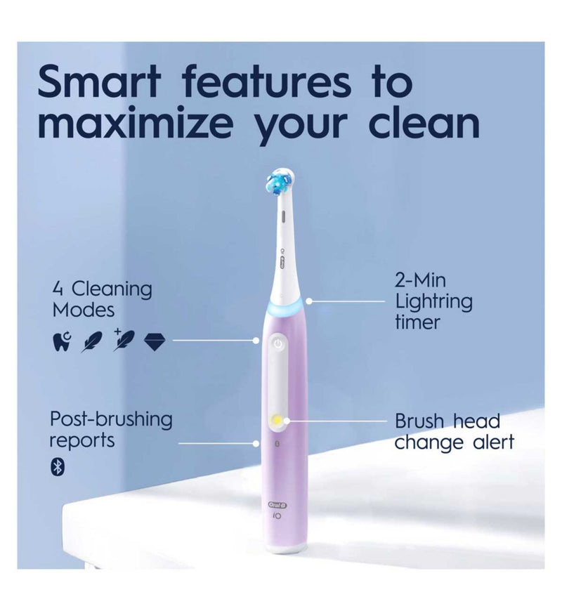 Oral-B iO4 Lavender electric toothbrush travel case, UK version
