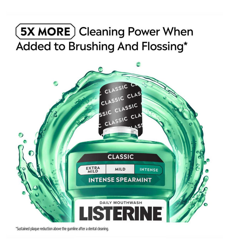 Listerine Fresh Burst mouthwash 500ml, imported from the UK