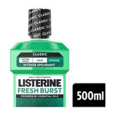 Listerine Fresh Burst mouthwash 500ml, imported from the UK
