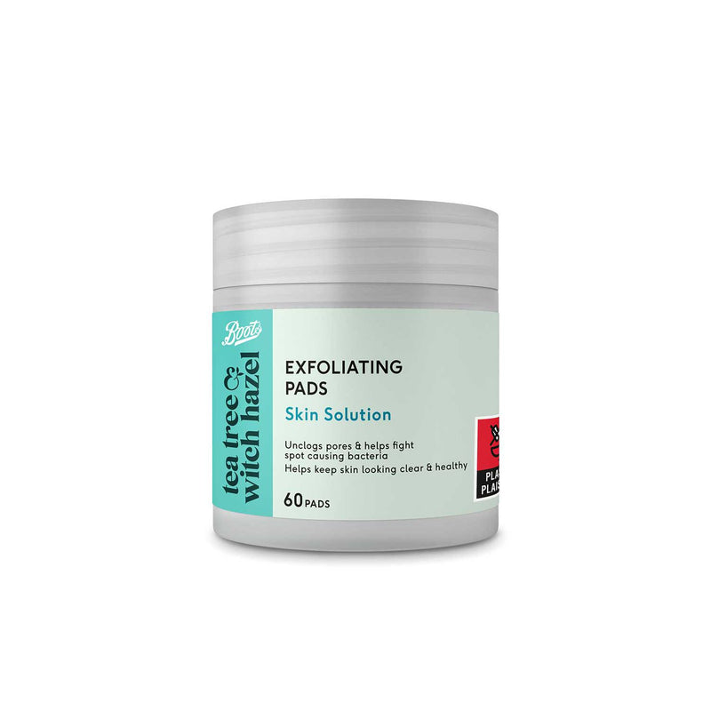 Boots Tea Tree Exfoliating Pads 60s - British product