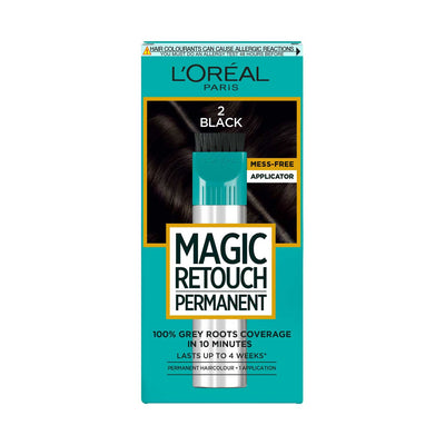 Boots L'Oréal Magic Retouch Instant Root Spray Grey Black 2 Hair Root Concealer- Buy online at McGrocer