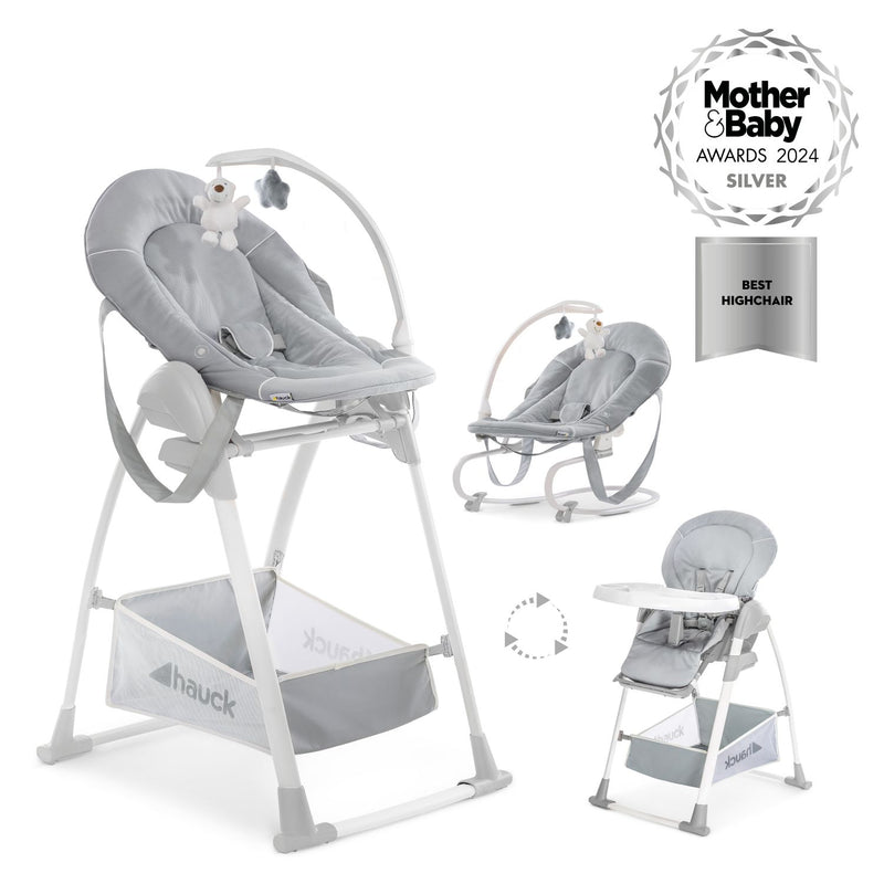 Hauck 3 in 1 baby high chair Stretch Grey - British product