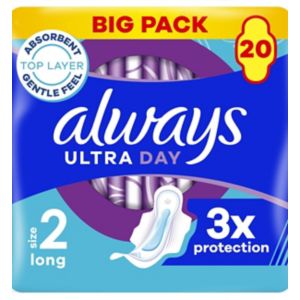 Always Ultra Day Sanitary Towels Long Size 2 20 Pads - British product